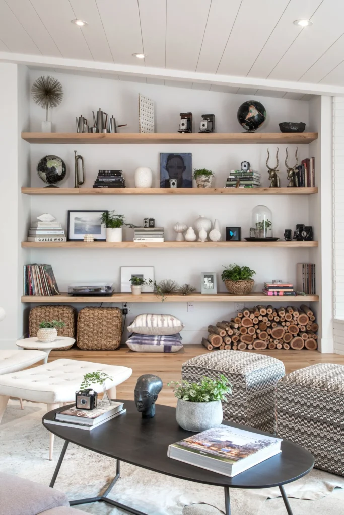 Living Room Shelf Décor Ideas for Different Design Styles