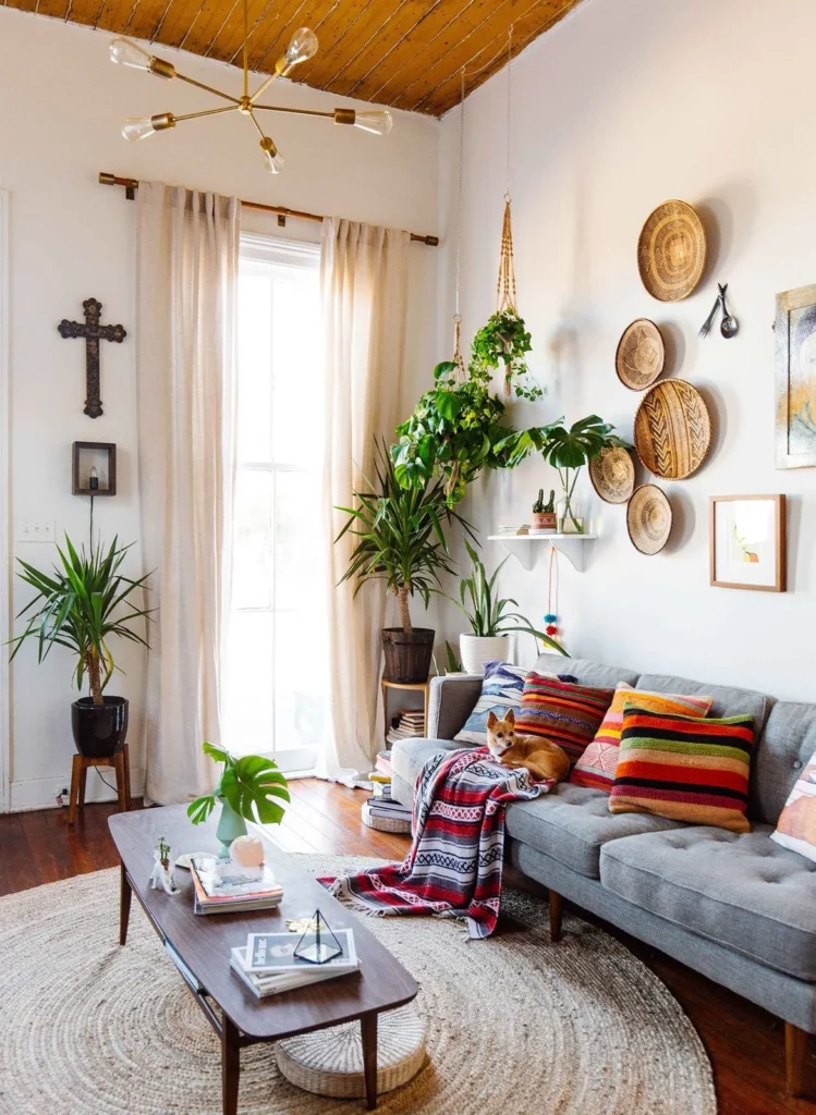 Living Room Styling: Creating Focal Points with Woven Baskets