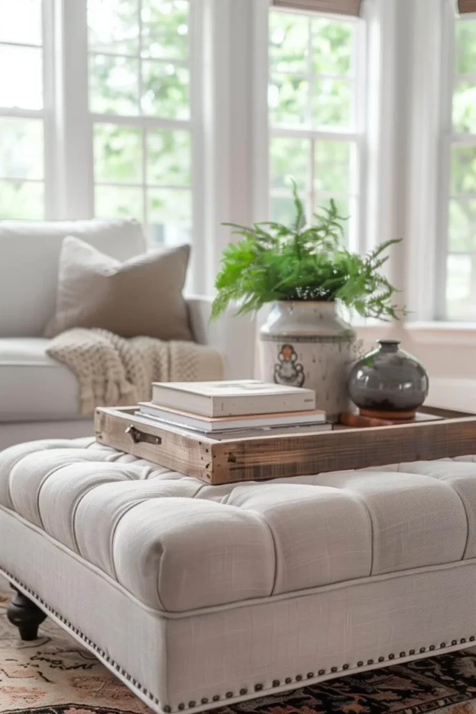 Living Room Styling: Using Decorative Storage Trays as Focal Points