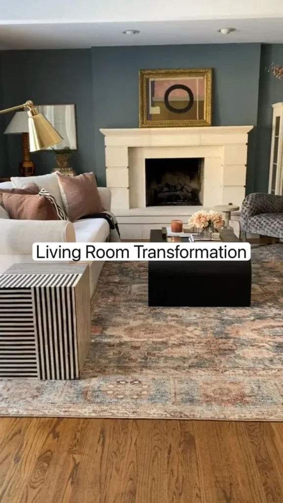 Living Room Transformation with aampm Home Decor