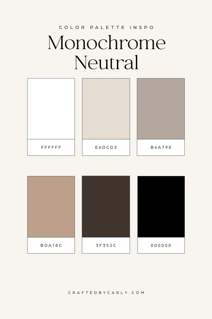 Monochrome and Neutral Palettes