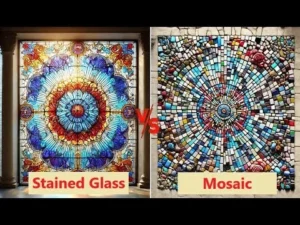 mosaic vs stained glass a colorful journey of art and craft