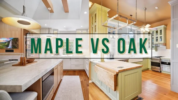 Oak vs Maple Cabinets: Grain, Texture, and Visual Appeal