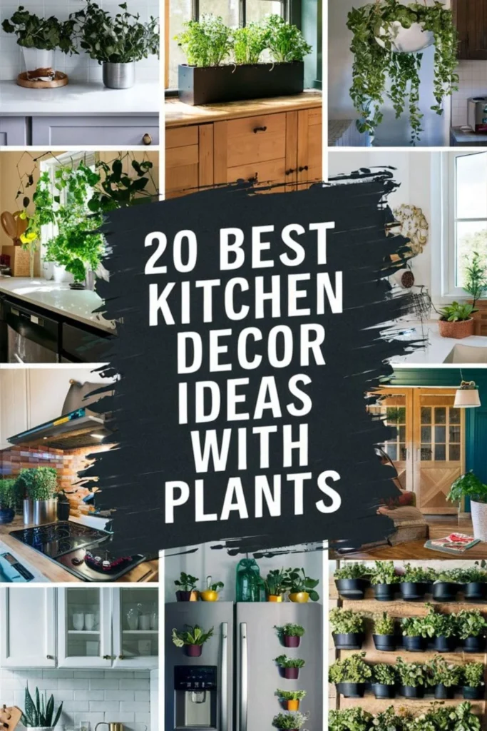 Plant Corner Décor Ideas for Kitchens: Freshness Meets Function