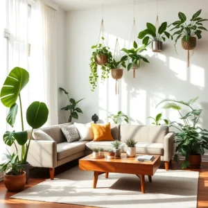 Plant Corner Décor Ideas for Living Rooms: Creating a Natural Focal Point