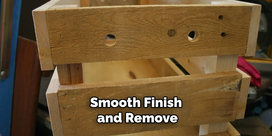 Preparing the crates for a polished finish
