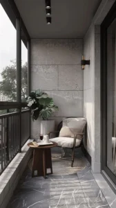 simple balcony table décor ideas: Minimalist Foundations