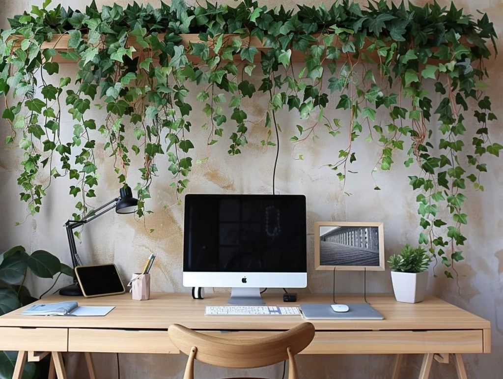 simple desk plant décor ideas: A Fresh Start