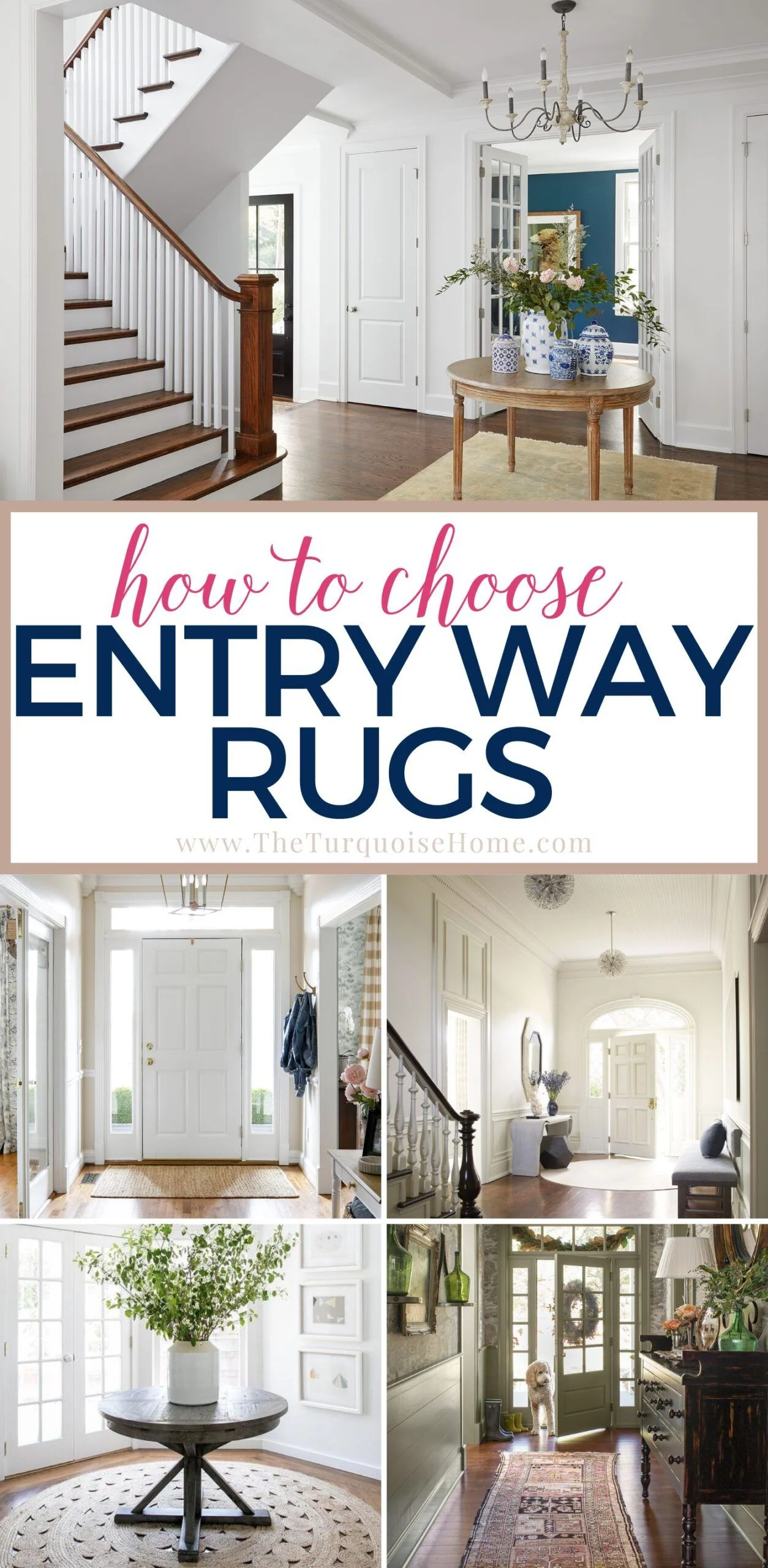 simple entryway rug styling ideas: Choose the Right Size and Shape