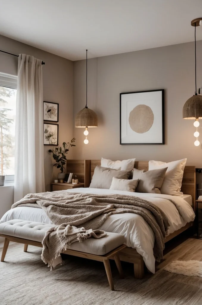 Simple interior décor ideas for a cozy bedroom