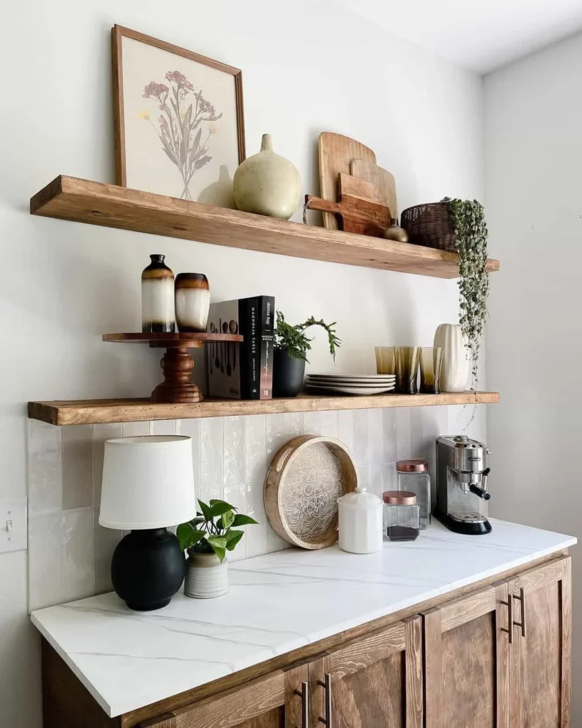 Simple Kitchen Shelf Décor Ideas: Embrace Minimalist Elegance