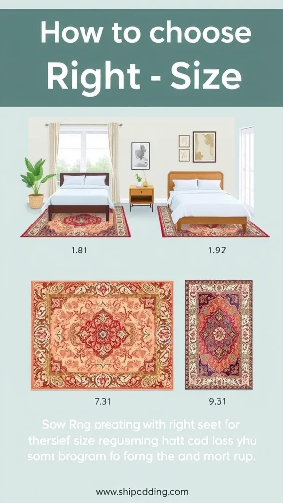 Small Bedroom Cozy Rug Ideas: Choosing the Right Size and Shape