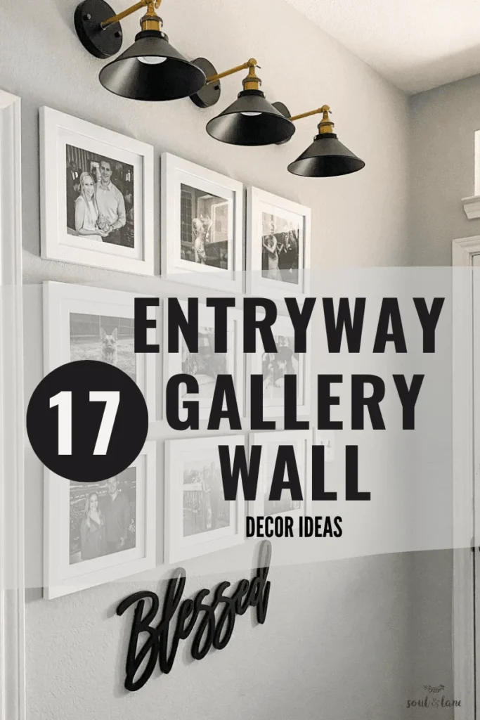 small entryway wall décor ideas: gallery walls that fit the frame