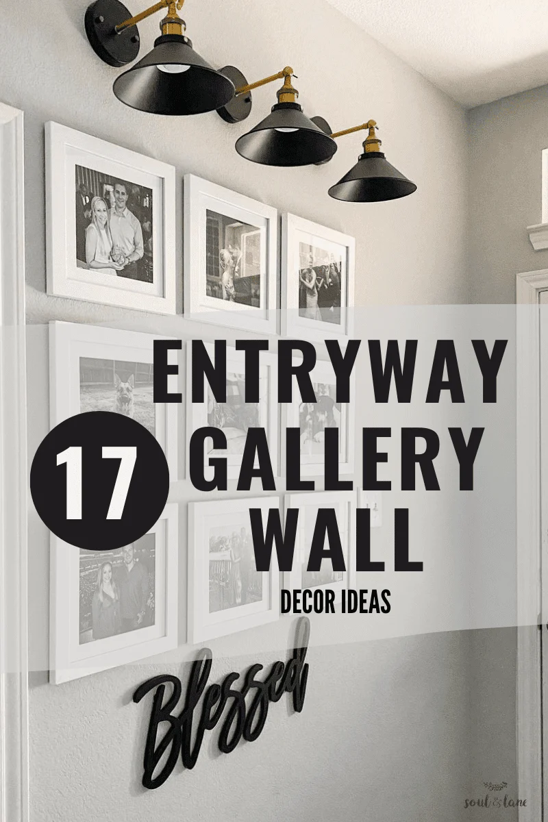 small entryway wall décor ideas: gallery walls that fit the frame
