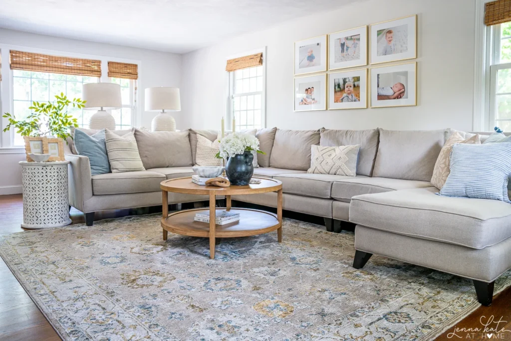 Small Living Room Rug Placement Ideas: Centered Under the Sofa