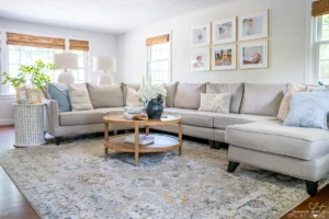 Small Living Room Rug Placement Ideas: Centered Under the Sofa