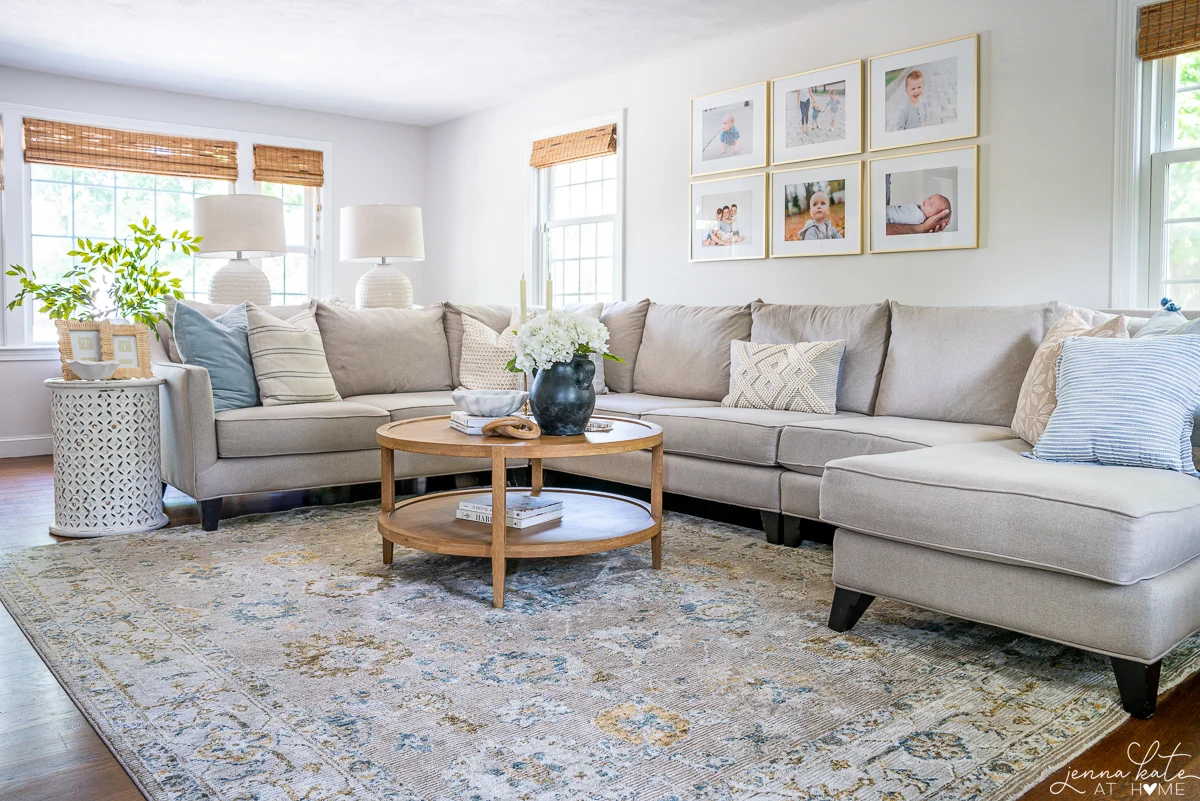 Small Living Room Rug Placement Ideas: Centered Under the Sofa