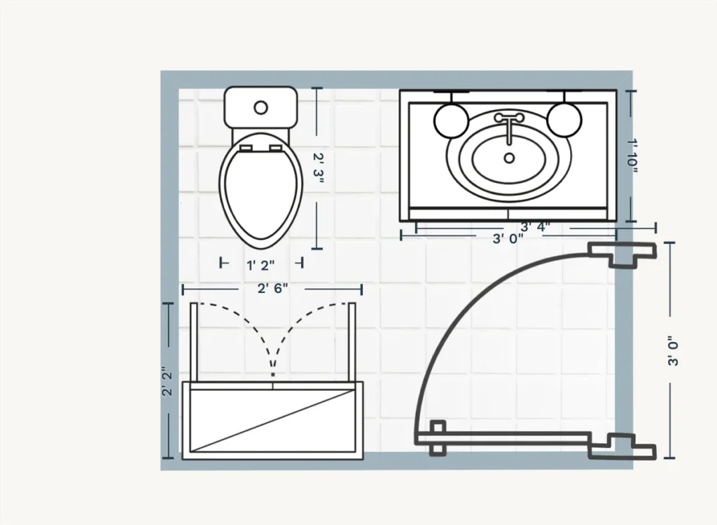 Spatial Planning: Integrating a Half Body Bath into Small Bathrooms