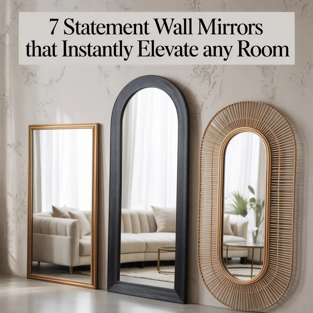 Statement Mirrors: Amplify Light and Space