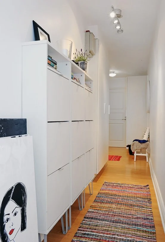 Storage Solutions for a Narrow Hallway