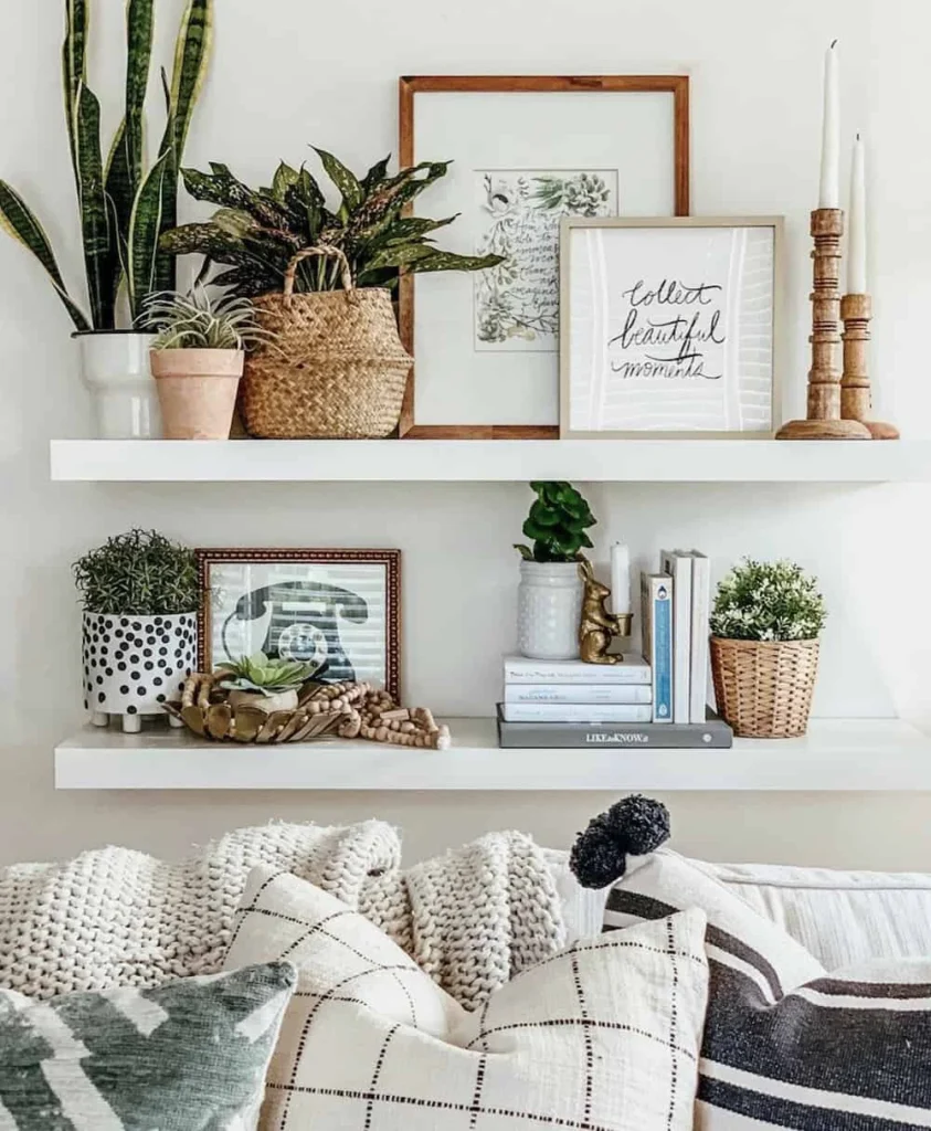 Styling Tips: Curating Objects for Hallway Décor with Floating Shelves