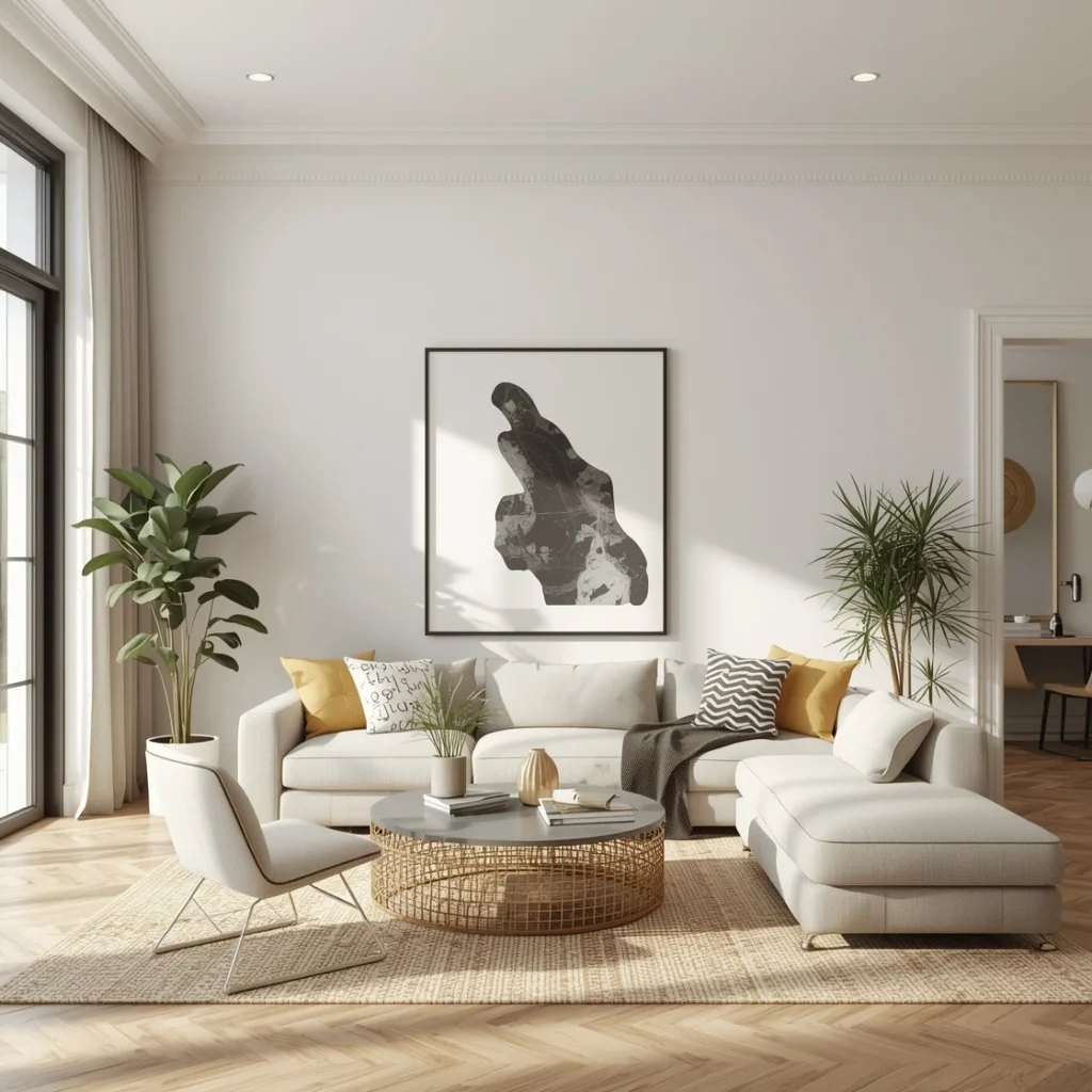 trendy home styling ideas: Embracing Minimalist Neutrality