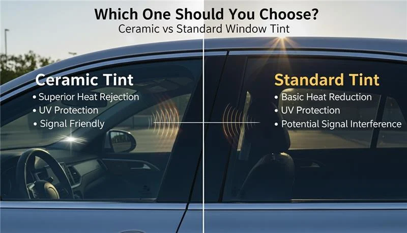 Understanding ceramic window tint vs standard options