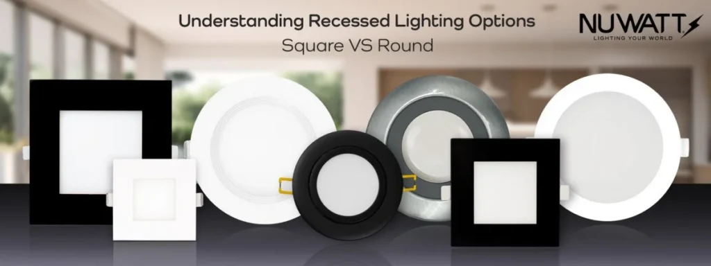 Understanding square vs round recessed lighting