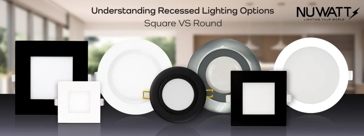 Understanding square vs round recessed lighting