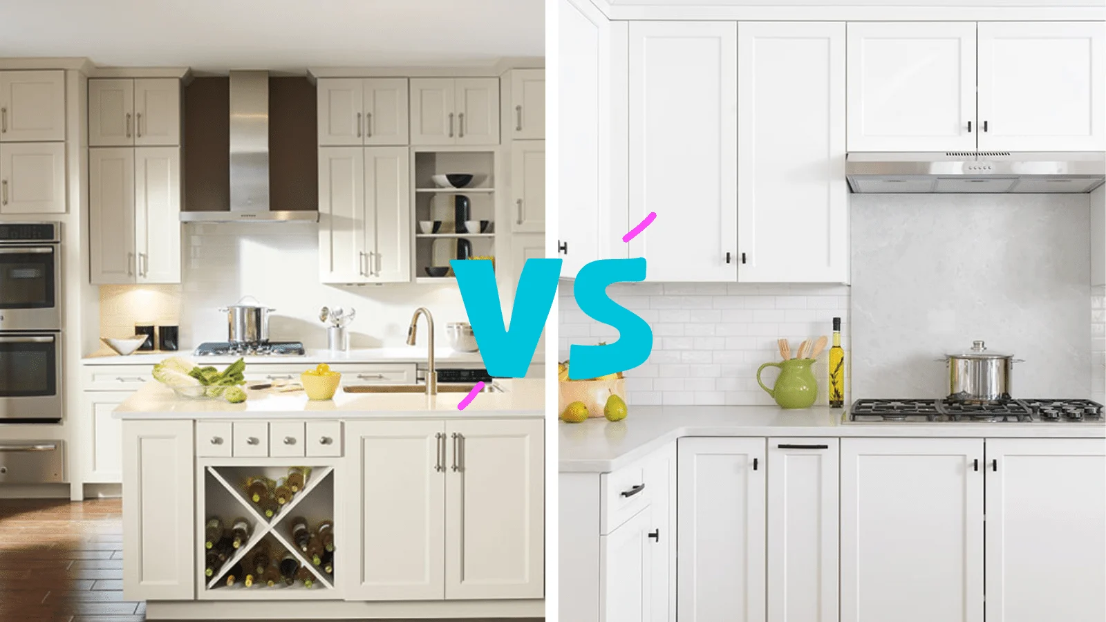 Understanding the Core Differences: Off White vs White Kitchen Cabinets