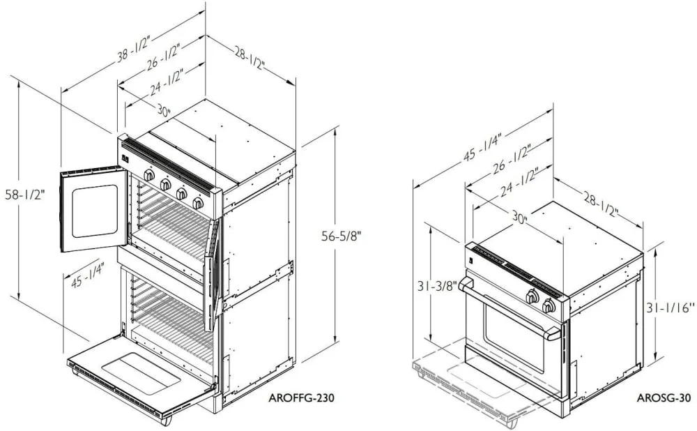 Understanding the Core Dimensions: 27 vs 30 Inch Wall Oven