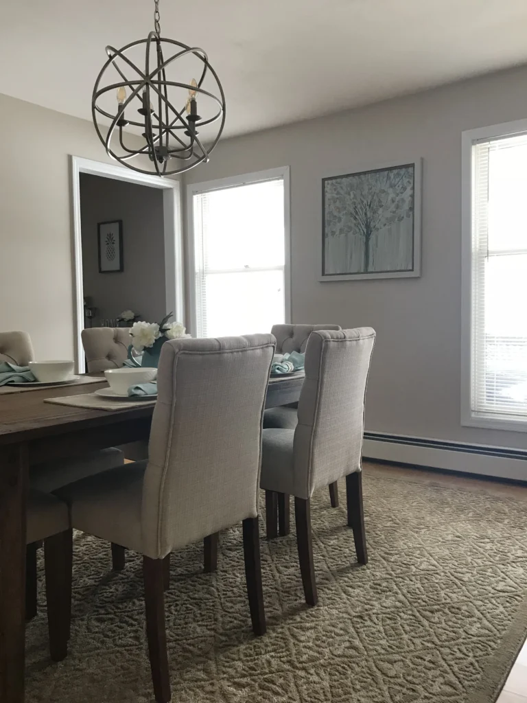 Using Edgecomb Gray in Kitchens and Dining Areas