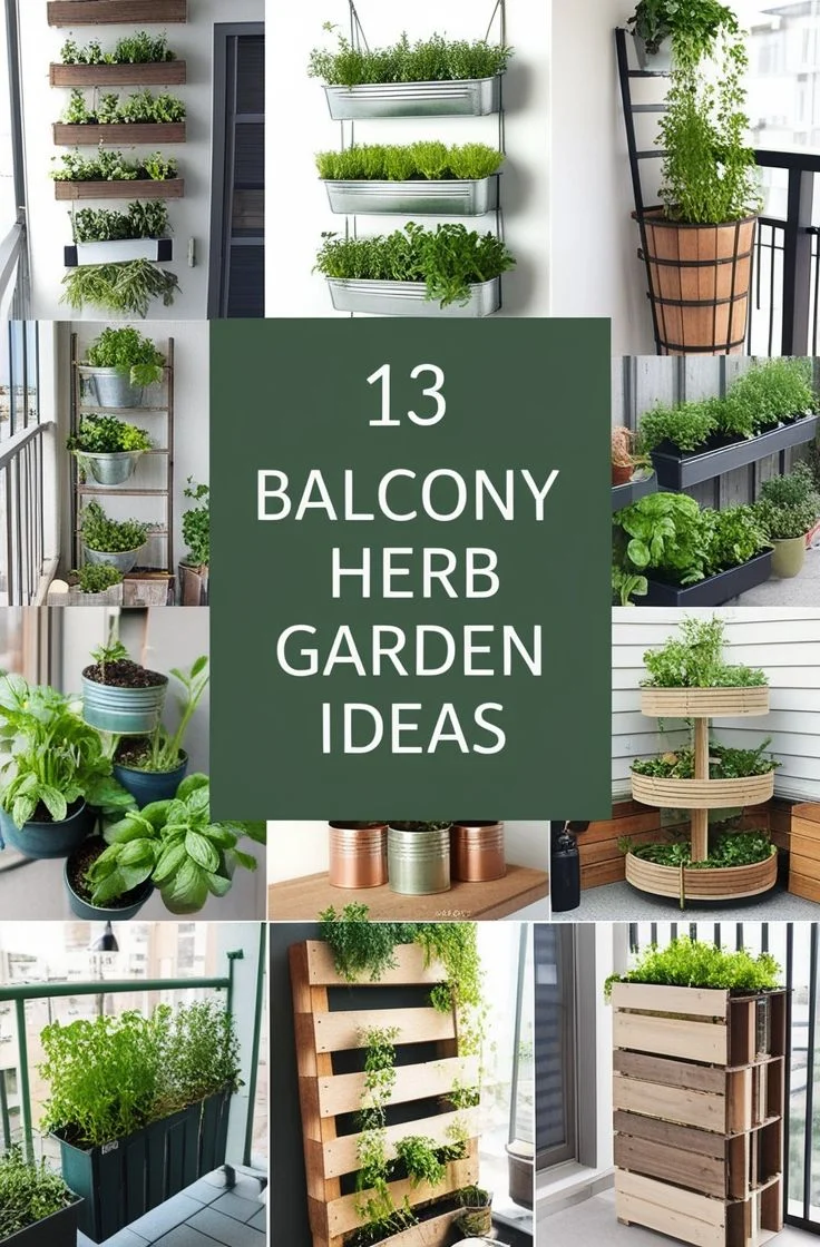 Vertical Gardening: Maximizing Height for Small Balcony Herb Garden Ideas