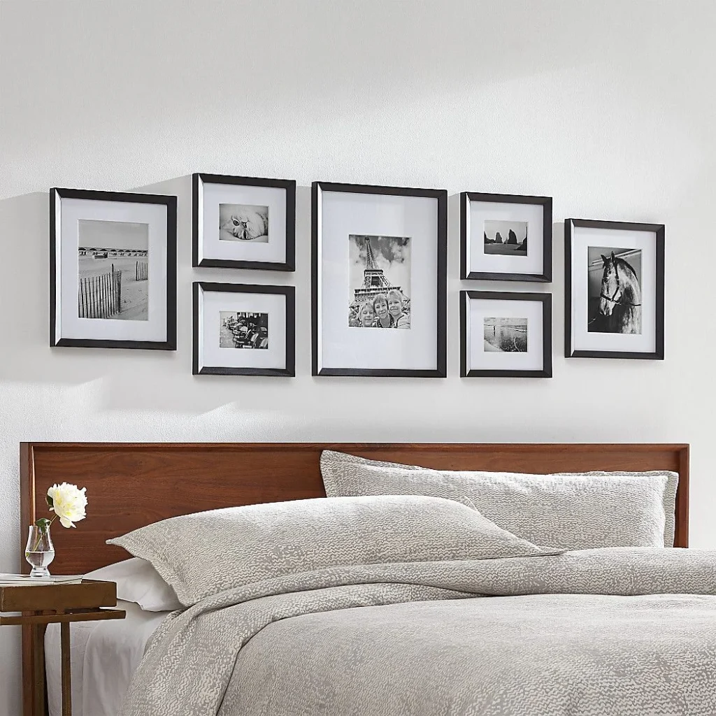 wall décor with simple black frames: Why It Works