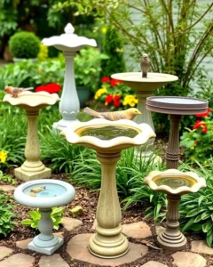When Birds Grace Birdbaths: Creating a Natural Focal Point