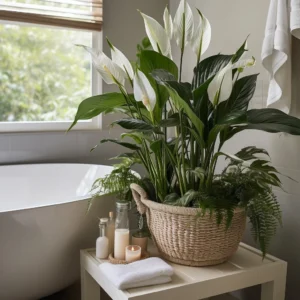 Why bathroom décor with plant pots works: health and aesthetics