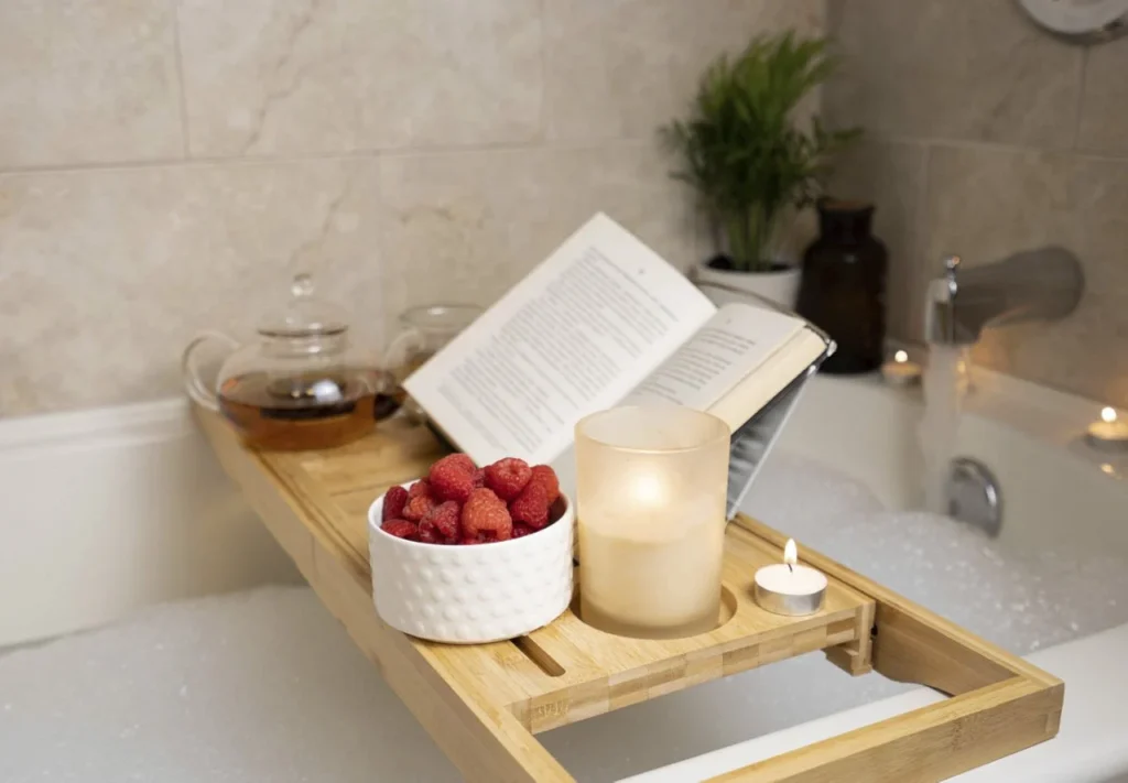 Why bathroom décor with spa candle trays elevates your space
