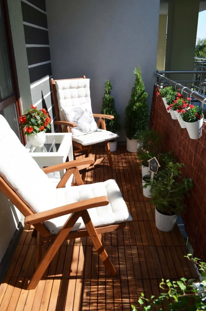 Why Choose Balcony Décor with Wooden Chairs?