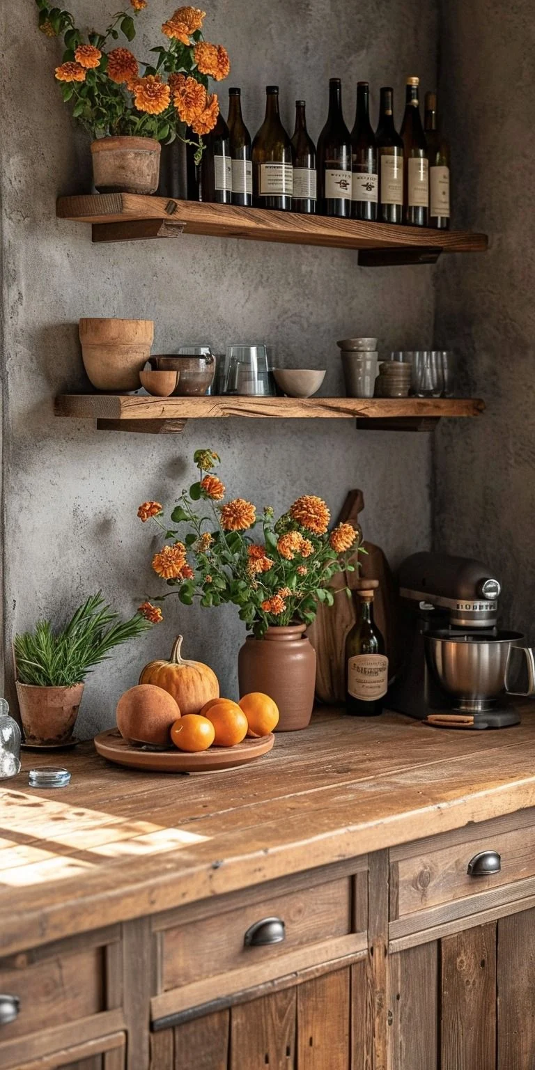 Why Choose kitchen décor with minimal open shelves?