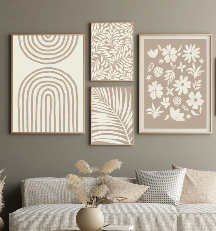 Why Choose Neutral Wall Décor with Soft Color Prints?