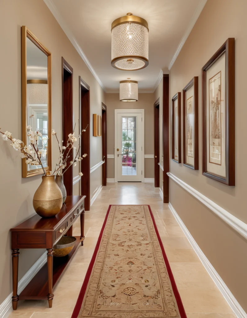 Why Hallway Décor with Wood Accents Works So Well
