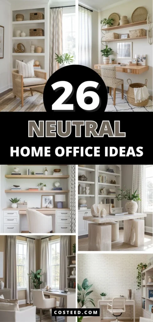 Why workspace décor with neutral colors works