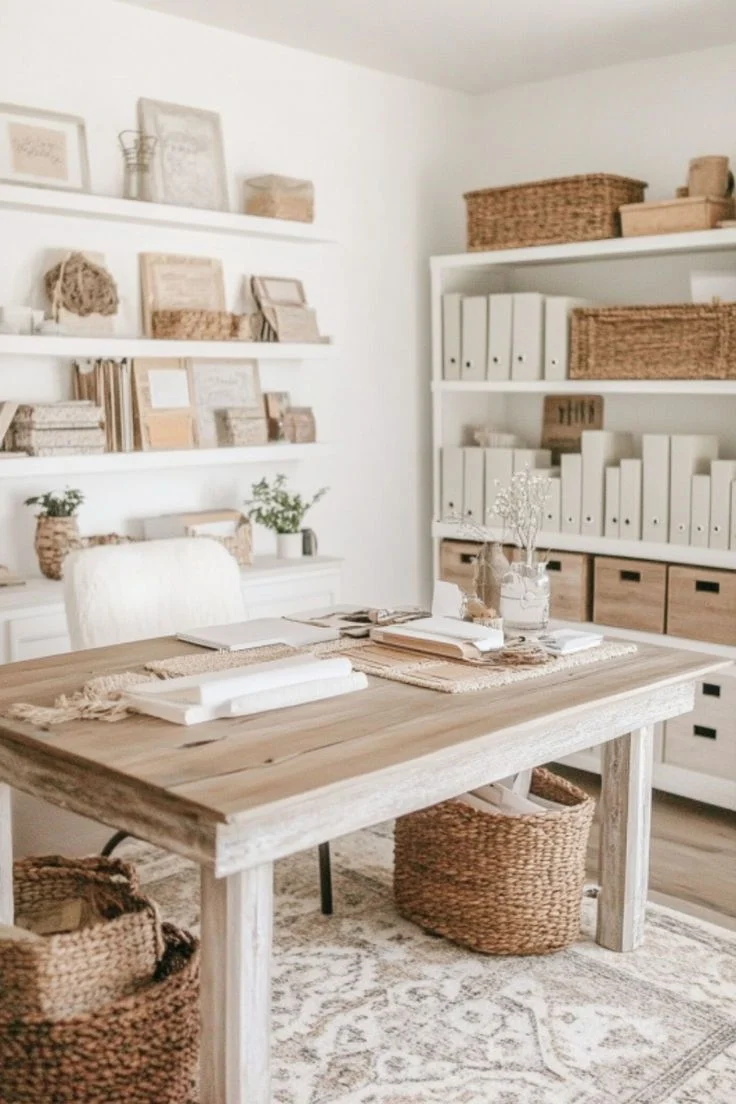 Why Workspace Décor with Neutral Storage Trays Transforms Any Desk