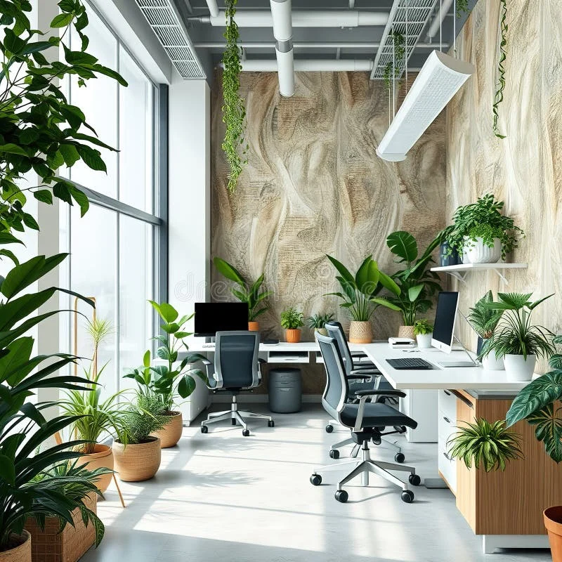 Workspace décor with natural textures: Core Principles