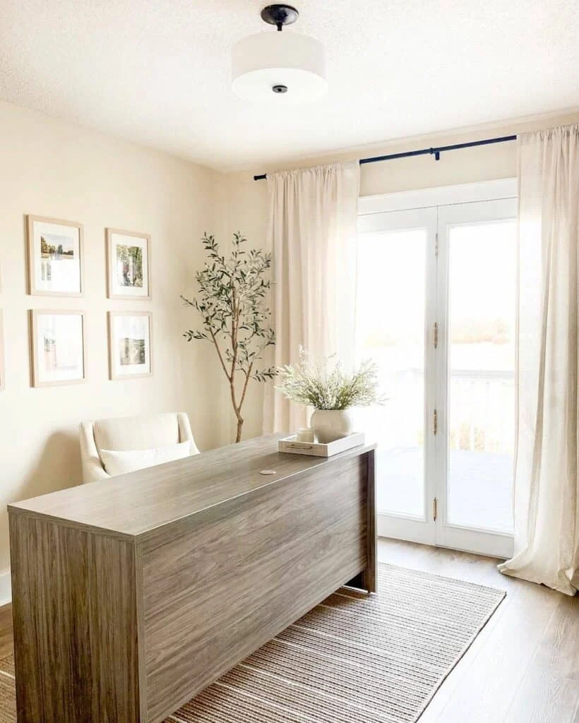 Workspace Décor with Neutral Art: Foundations of a Serene Office