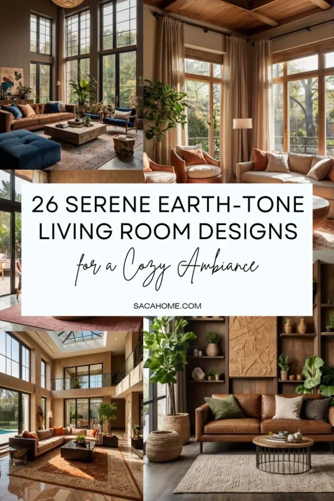 Applying Earth Tone Interior Décor Inspiration in the Living Room