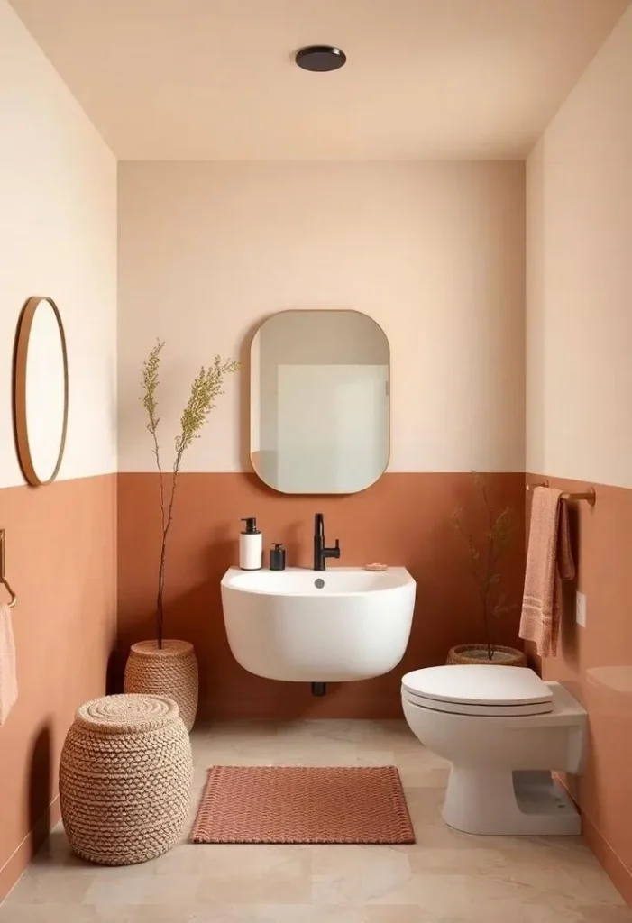 bathroom décor with clay jars: Embracing Earthy Elegance
