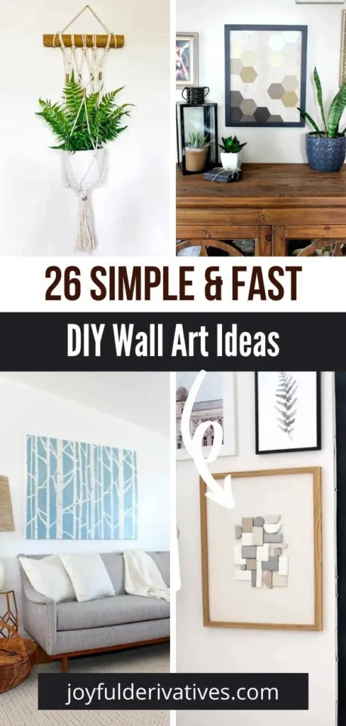 Cheap DIY Wall Décor Ideas for Living Rooms