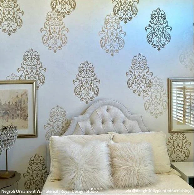Cheap Wall Décor Ideas with Paint and Stencils