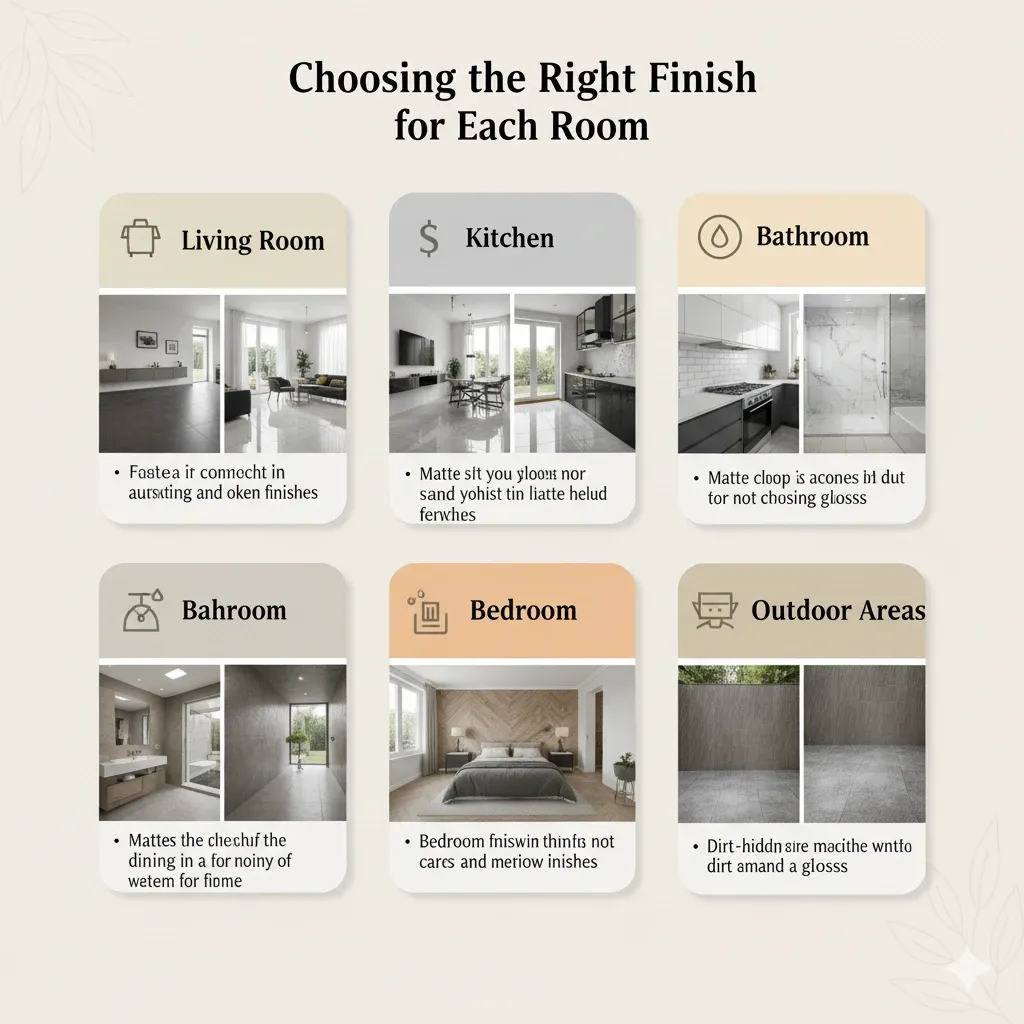 Choosing the Right Finish for Specific Rooms